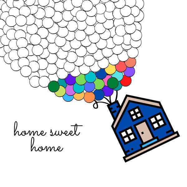 600k - Debt Free House Chart - Mortgage Payoff Progress Chart - Debt Free Goal Tracker - Ballon Haus Debt Coloring Chart - Baby Step 6