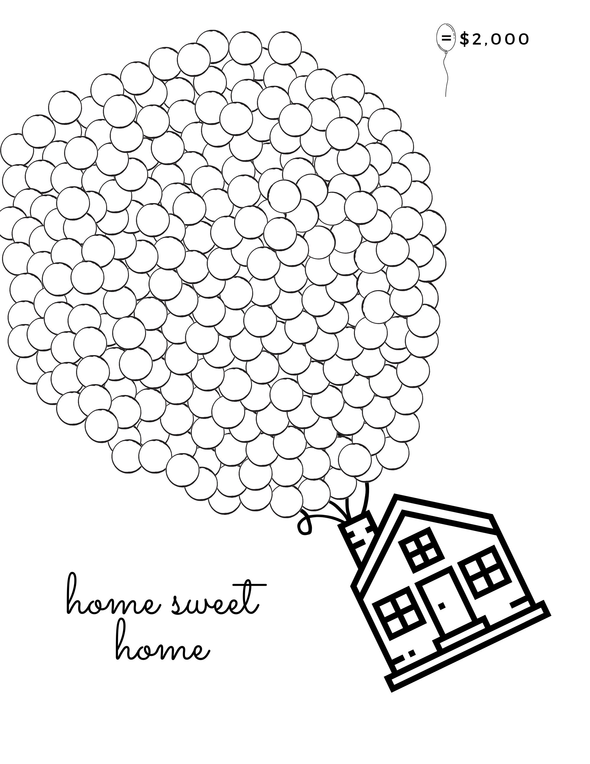 Customize It - Debt Free House Chart - Mortgage Payoff Progress Chart ...