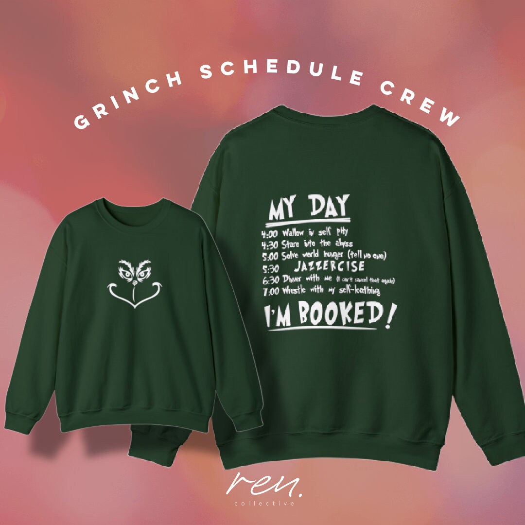 grinch-schedule-christmas-crewneck-sweater-unisex-heavy-etsy