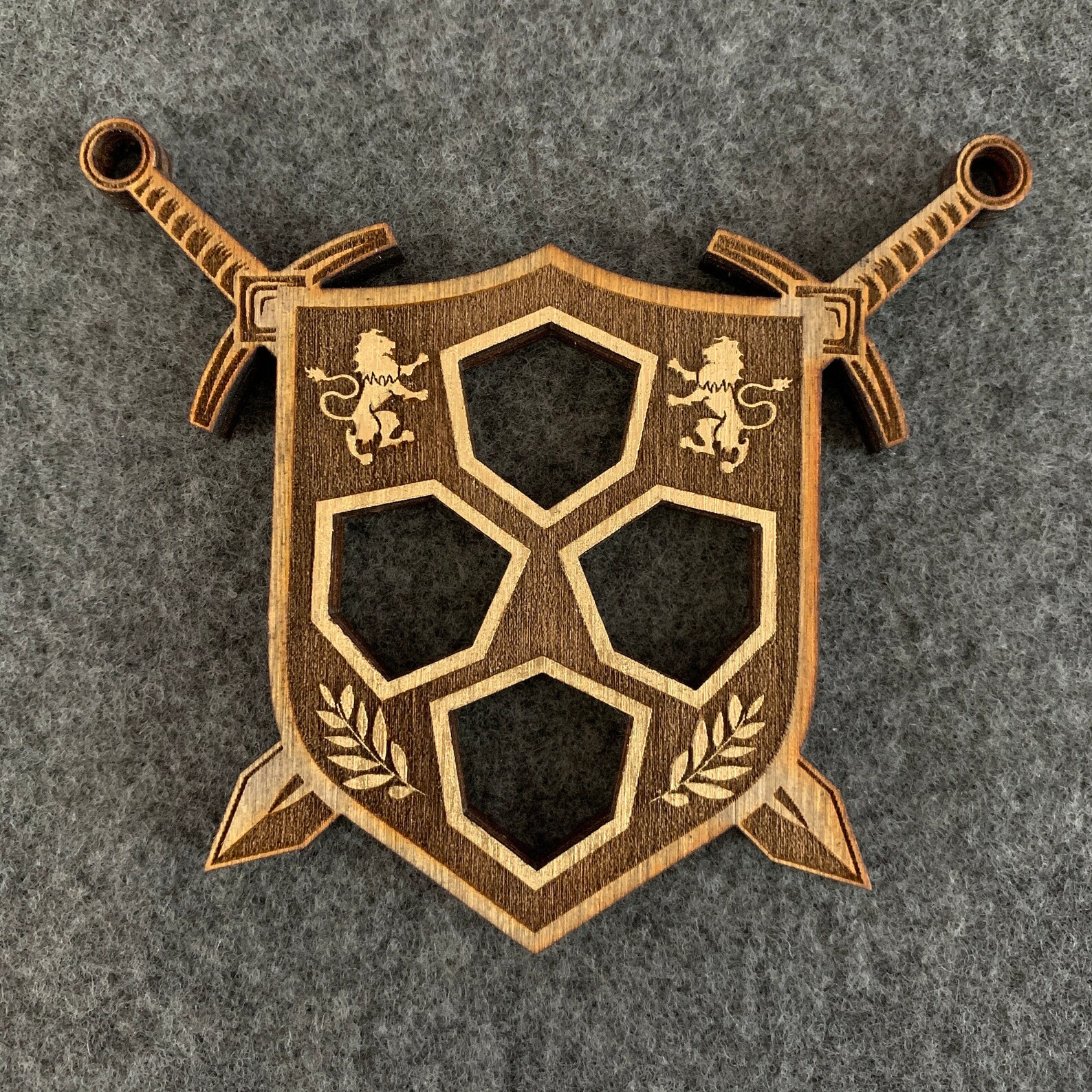 DND Dungeons & Dragons Fighter Attack Dice Tracker Wooden Etsy