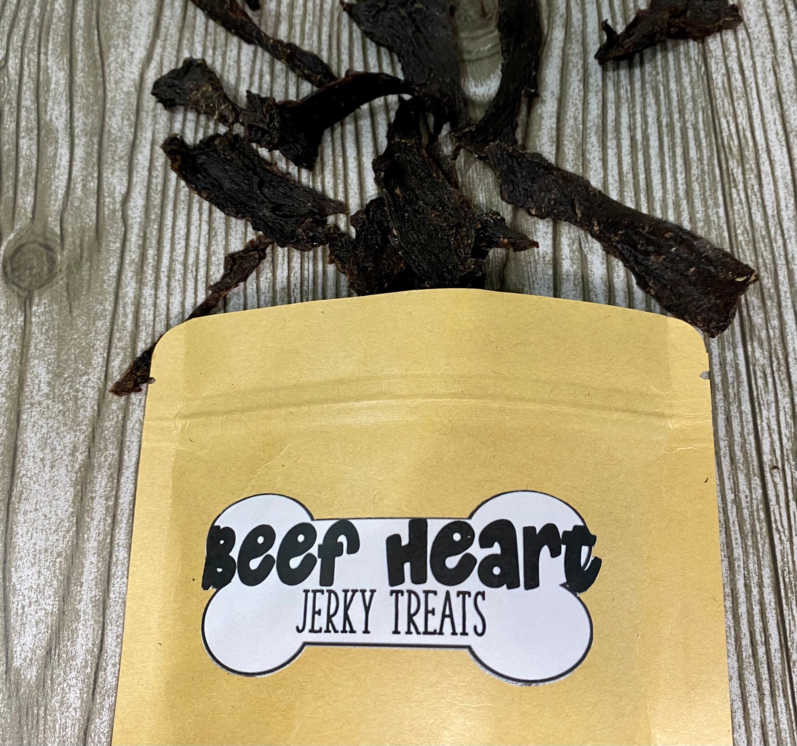 Beef Heart Jerky Organ Meat for Dogs Beef Jerky Dog Treats Etsy