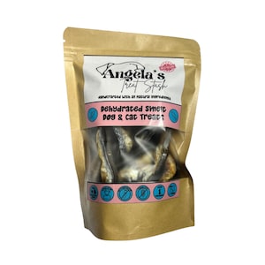 Dehydrated Whole Smelt Dog & Cat Treats- Single Ingredient Pet Treats, Fish Pet Treats, Natural Pet Treats