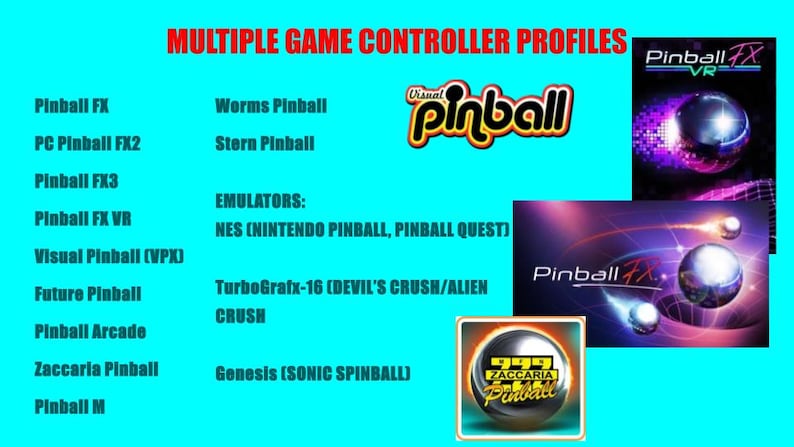 Bluetooth Wireless Pinball Controller for Multiple Games Pc/android ...