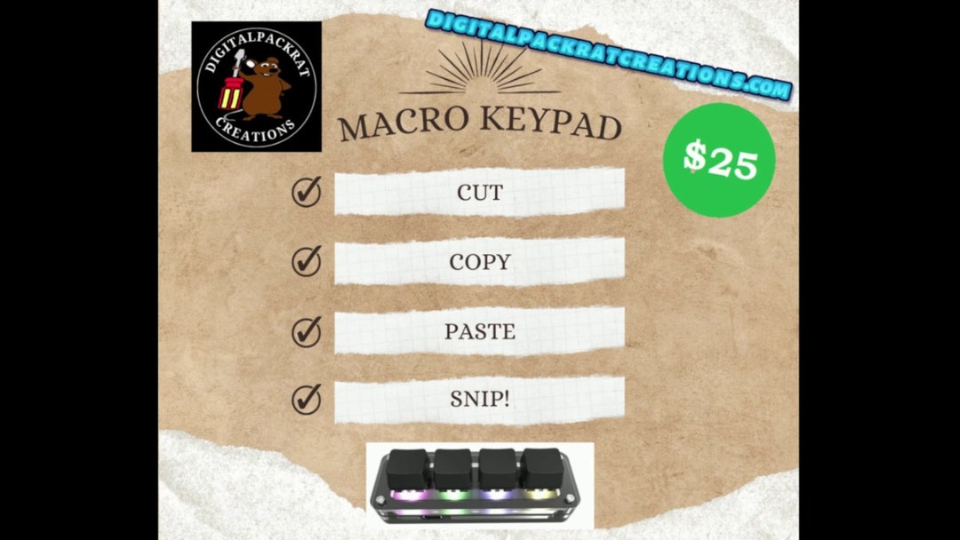 Cut Copy & Paste Keypad Plus Windows Snipping Tool - Etsy