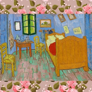 Vincent Van Gogh&#39;s The Bedroom (1889), Famous Wall Art, Famous Painting, Oil Painting Print