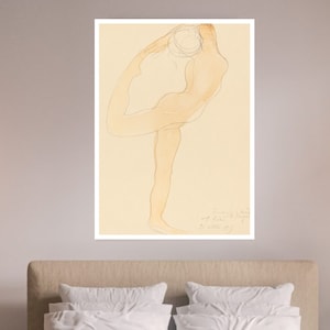Nackte tanzende Frau, Auguste Rodin Druck, Frauen Kunst Skizzen, Kunst-Poster-Geschenke, Art Deco, Plakat-Künstler, Mythologie und Allegorie Drucke