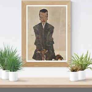 Eduard Kosmack - 4702 -Belvedere by Egon Schiele  ,Vintage print, wall art décor, famous paintings, art nouveau, Expressionism