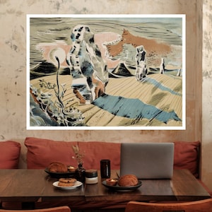 Pintura de paisaje de Paul Nash, Arte de pared, Pintura famosa, Regalos de carteles de arte, Art Déco, arte de vanguardia, pintura de paisaje
