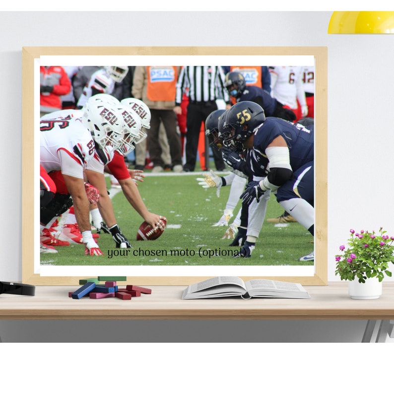 Classic photo footage from American football housewarming gift for himher photo print iconic wall decor vintage poster sports poster