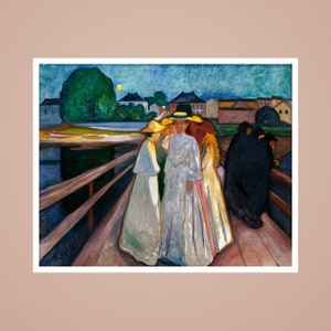 Edvard Munch&#39;s famous painting, Art Print, Famous Wall Art, Famous Paintings, Oil Painting Print, wall art décor, Fine art, Classic Art