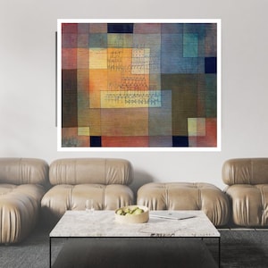 Polyphonic Architecture (1930) painting, Paul Klee, Famous Paintings, Vintage print,Wall art décor, Vintage Art, Classic painting, Art print