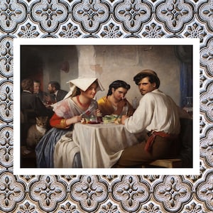 In a Roman Osteria Painting Print, Carl Bloch Print Art, Wall Art, Painting Poster, Fine Art Prints, Famous Paintings, Art Poster Gifts