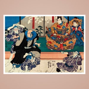 Sato Norikiyo Nyudo Saigo Yoshinaka  by Utagawa Kuniyoshi, Japanese Painting, Art Gifts, Vintage Painting Prints, Decor, gifts for her