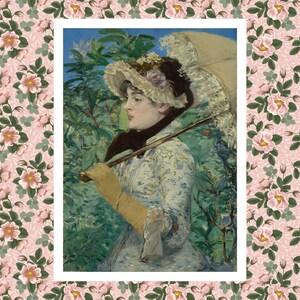 Edouard Manet Painting Print, Spring Wall Art, Jeanne Manet,  Art Print, Painters Wall Art, Famous Paintings, Art Gifts, Oil Painting Prints