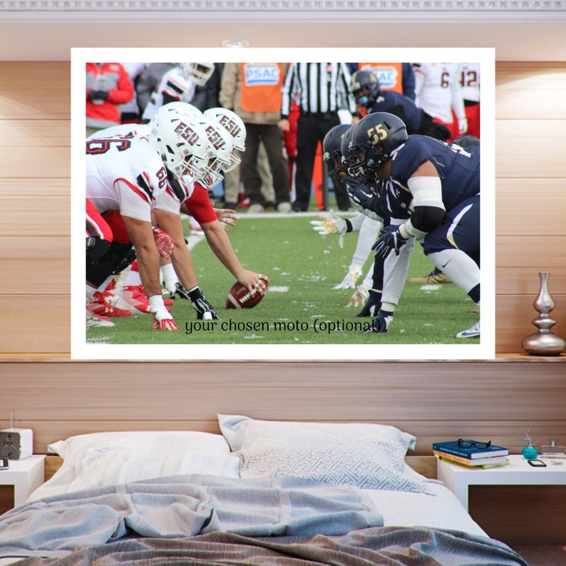 Classic photo footage from American football housewarming gift for himher photo print iconic wall decor vintage poster sports poster