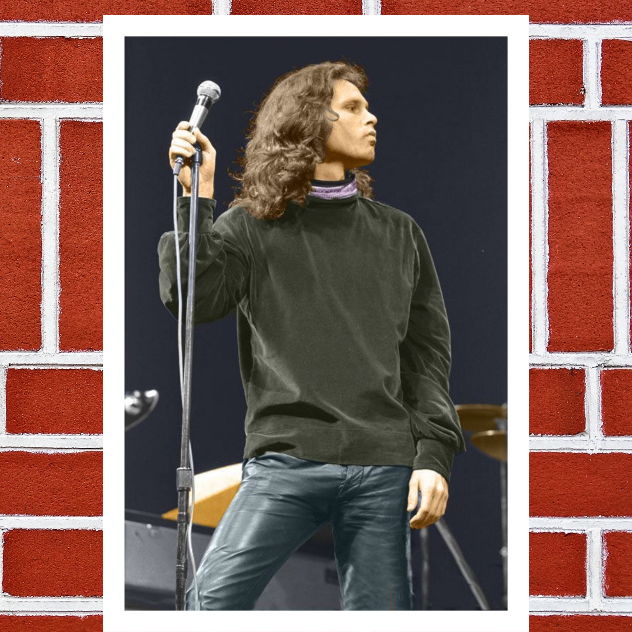 Jim Morrison performing live photo art print housewarming Etsy