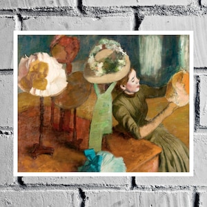 The Millinery Shop (ca. 1879–1886) por Edgar Degas, Art Print, Famous Wall Art, Famous Paintings, Digital Prints, Art Gifts, Vintage Art Deco