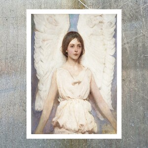 Angel Painting Print, Abbott Handerson Thayer Art Print, Famous Wall Art, Famous Paintings, Art Gifts, Oil Painting Prints, Art Deco