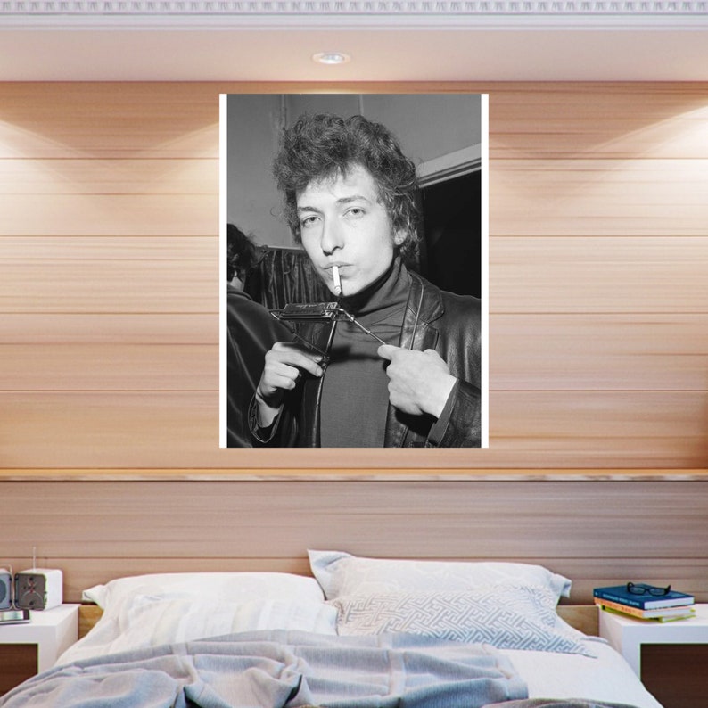 photo print portrait photo wall decor Bod Dylan vintage housewarming gift for himher music poster vintage poster vintage print