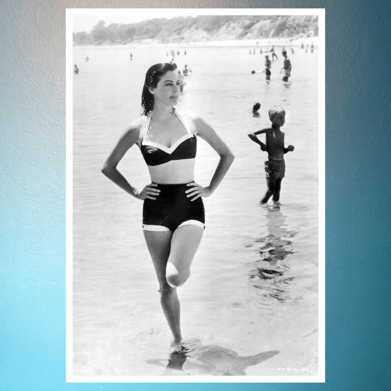 art print Ava Gardner vintage portrait photo movie poster vintage poster housewarming gift for himher photo print wall decor