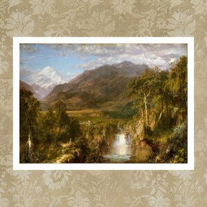 Frederic Edwin Church Painting Print, The Heart of the Andes Art Print, Famous Paintings, Art Poster Gifts, Oil Painting Prints, Art Deco