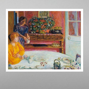 Jadalnia, Vernonnet (1916) Pierre Bonnard, Pierre Bonnard Art Print, Sławna sztuka ścienna, Sławne obrazy, Prezenty artystyczne, Wydruki obrazów olejnych