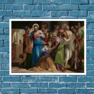 Paolo Veronese, The Conversion of Mary Magdalene, oil on canvas, wall art décor,Famous Paintings, Wall Art prints, wall art décor,Fine art