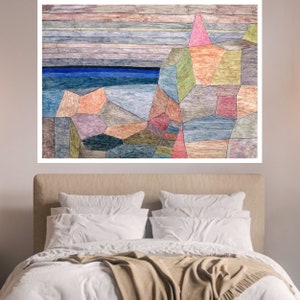 Promontorio Ph. (1933) famous painting by Paul Klee, Famous Paintings, Vintage print, Wall art décor, Vintage Art, Classic painting