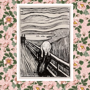 The Scream (1895) by Edvard Munch, Art Print, Famous Wall Art, Famous Paintings, Oil Painting Print, wall art décor, Fine art, Classic Art