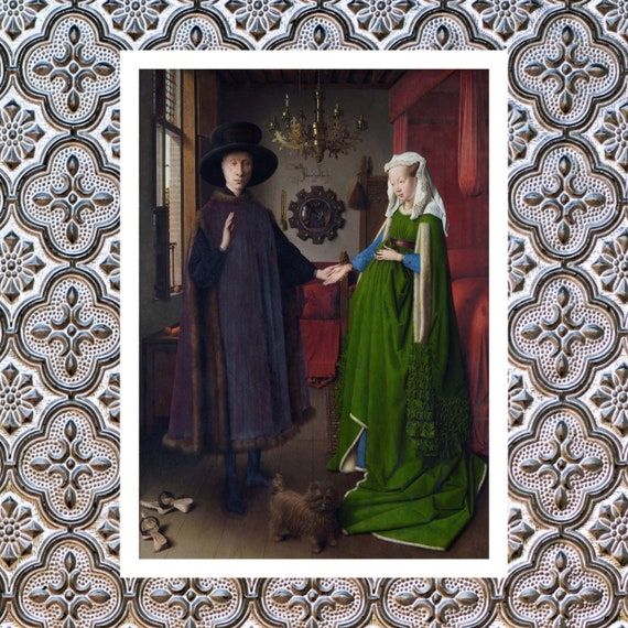 Jan Van Eyck Painting Print the Arnolfini Portrait Painting - Etsy