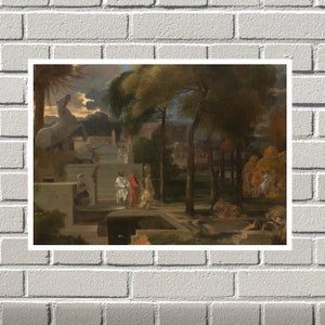A Classical Landscape by Nicolas Poussin, Famous Paintings, Oil Painting Prints, Art Gifts, Vintage Painting Prints, Decor, gifts for her