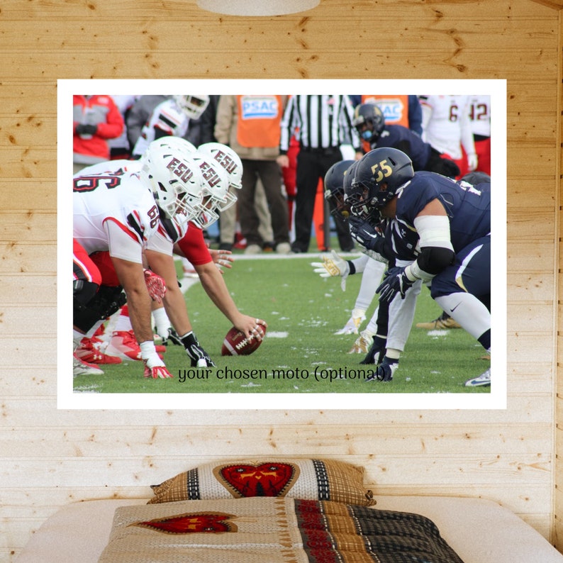 Classic photo footage from American football housewarming gift for himher photo print iconic wall decor vintage poster sports poster