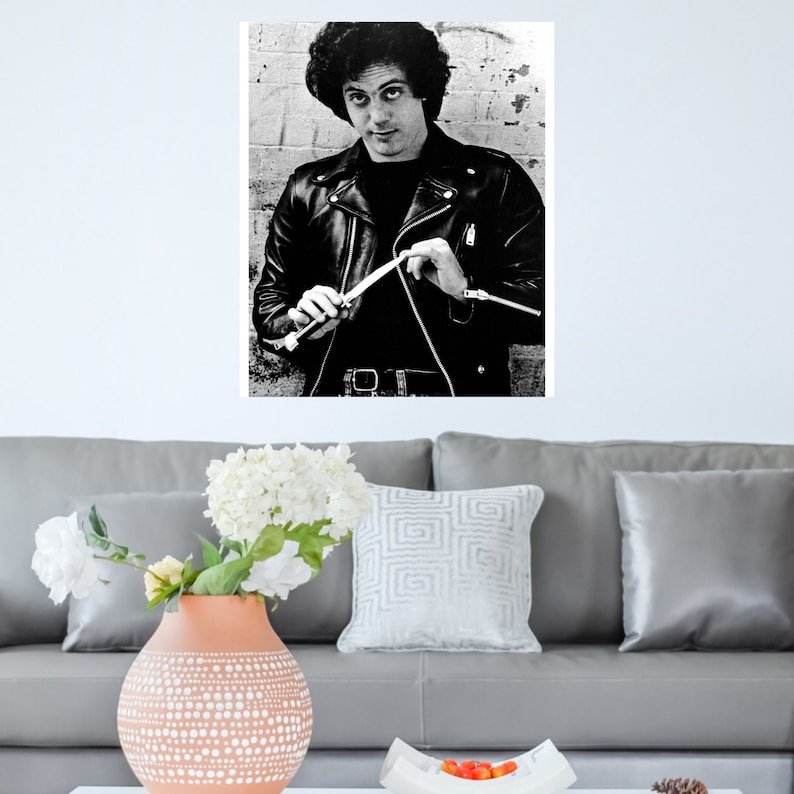 Billy Joel portrait photo art print housewarming gift for | Etsy