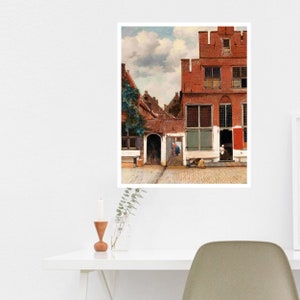 The Little Street (ca. 1658) by Johannes Vermeer, Wall Print, Wall Art, Famous Paintings, Art Prints, Wall Deco, Art Gifts, Dutch Golden Age