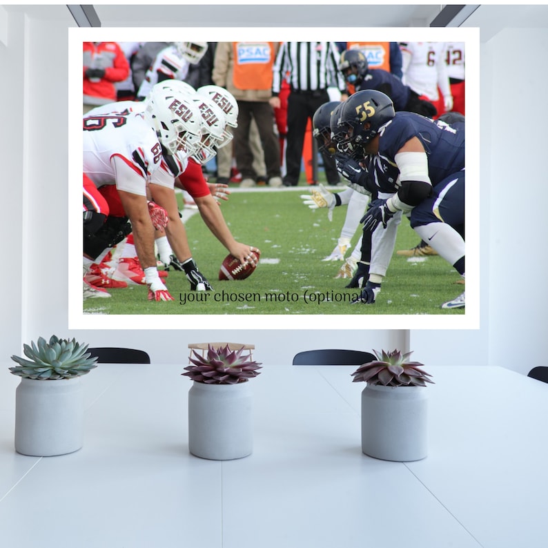 Classic photo footage from American football housewarming gift for himher photo print iconic wall decor vintage poster sports poster