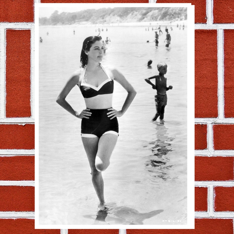 art print Ava Gardner vintage portrait photo movie poster vintage poster housewarming gift for himher photo print wall decor