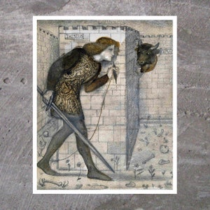 Theseus & the Minotaur in the Labyrinth, Edward Burne–Jones, Art Print, Famous Wall Art, Famous Paintings, Art Gifts, Wall decor print