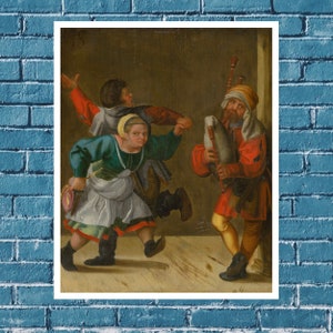 Village dance by Albrecht Dürer, Wall Art, Wall Decor, Art print, Wall Print, Art Deco movement, Renaissance print, gift for her