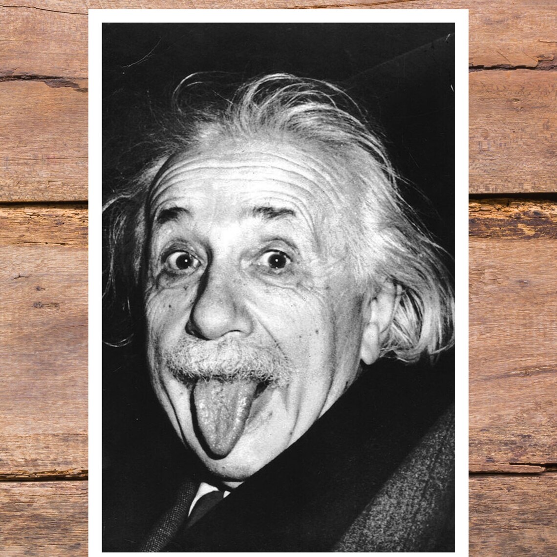 Albert Einstein Vintage Photo Art Print Housewarming T For Etsy