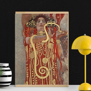 Hygieia de Gustav Klimt (1907) célèbre peinture, décor d&#39;art mural, peintures célèbres, estampes d&#39;art mural, décor d&#39;art mural, beaux-arts, art nouveau