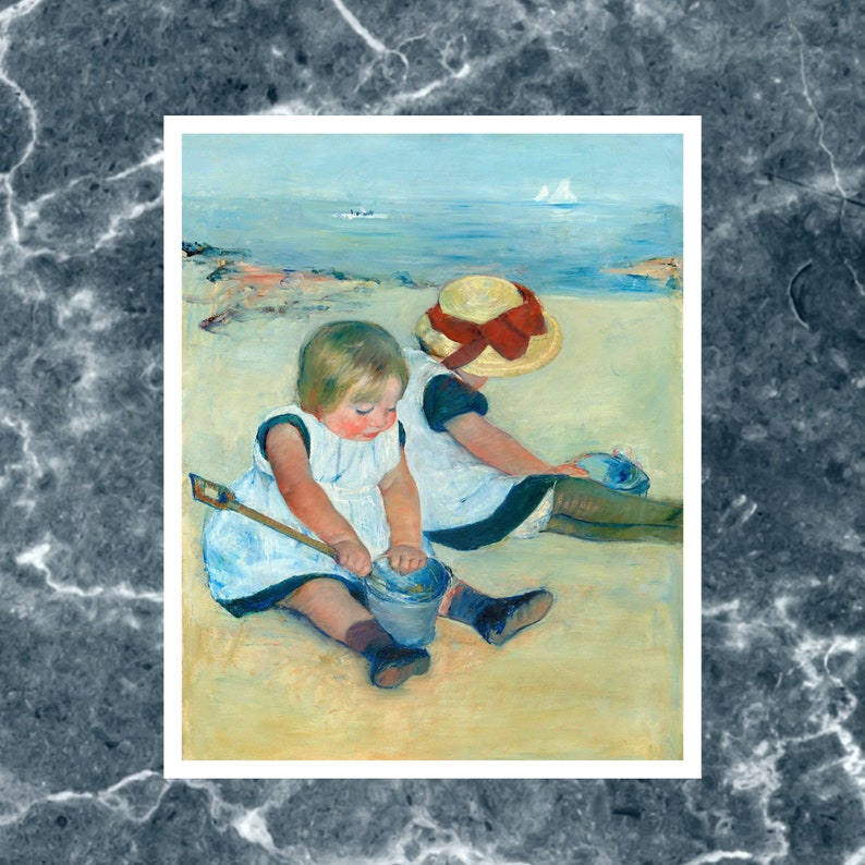 Children Playing on the Beach 1884 by Mary Cassatt Art - Etsy
