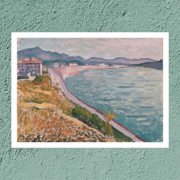 View of Saint-Jean-de-Luz Painting Print, Albert Marquet Art Print, Famous Wall Art, Famous Paintings, Oil Painting Prints, Art Gifts