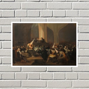 Pintura de Francisco Goya representando um auto de fé, Impressão artística, Arte de parede famosa, Pinturas famosas, Impressões digitais, Presentes artísticos, Decoração de parede
