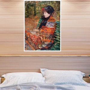 Autumn, portrait of Lydia Cassatt by Mary Cassatt, Art Print, Famous Wall Art, Famous Paintings, Art Gifts, Painting Prints, gift for her