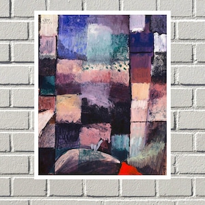 Hammamet (1914) painting by Paul Klee, Famous Paintings, Vintage print, Wall art décor, Vintage Art, Classic painting, Art print