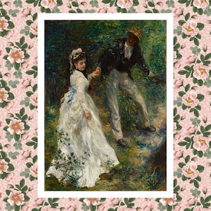 Pierre-Auguste Renoir Painting Print, La Promenade Print Poster, Wall Art, Famous Paintings, Art Poster Gifts, Oil Painting Prints, Art Deco