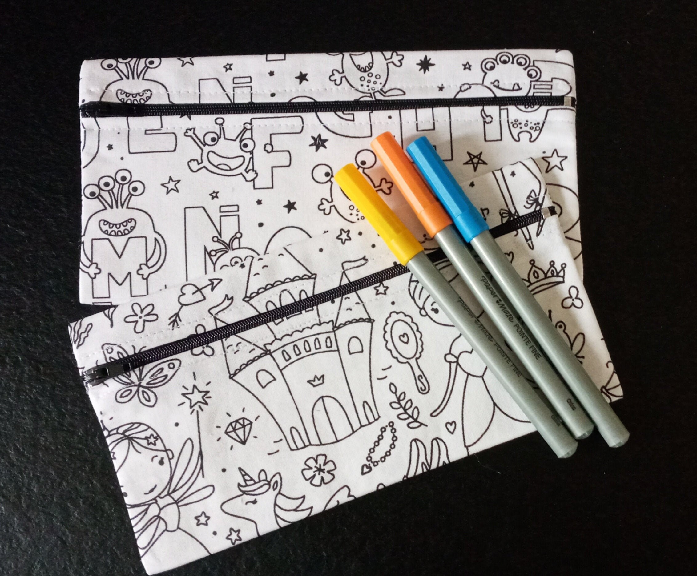 Pochettes/Trousses Enfant à Colorier