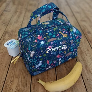 Lunch bag / “Jungle” insulated lunch bag / Optional customization