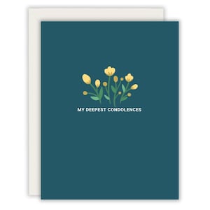 Sympathy Card: Deepest Condolences Floral Greeting