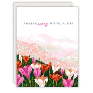 Sympathy Card: Floral Bereavement Greeting Card